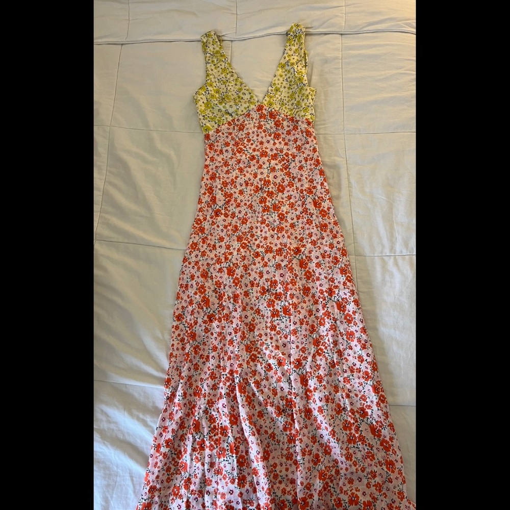 Floral Midi Dress - Size XS